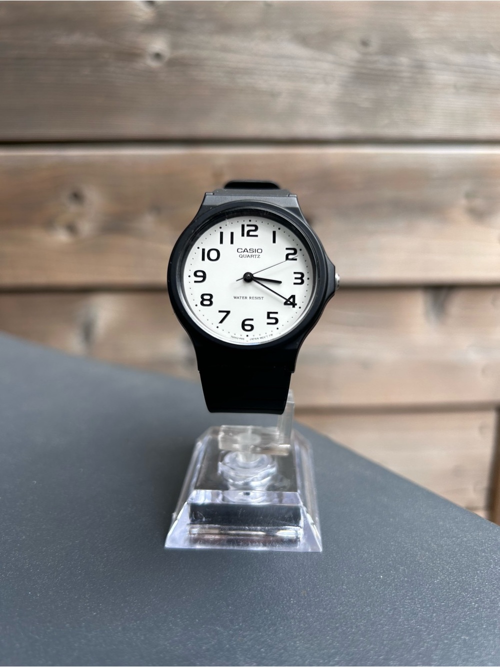 Casio Black and White Analog Everyday Watch
